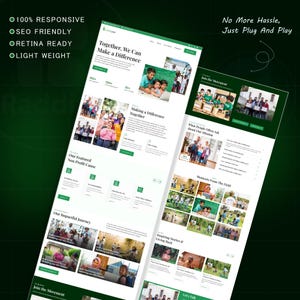 WordPress-Landingpage für wohltätige Zwecke (Bricks Builder) | Vorlage für gemeinnützige Websites, Spenden und Fundraising Bild 11