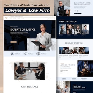 WordPress Bricks Builder Landningssida för advokatbyråer | Webbplatsmall för advokater och juridiska tjänster