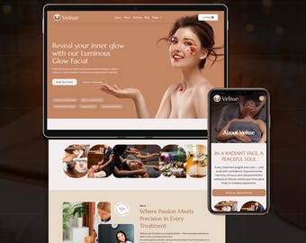 Luxe spa WordPress Elementor Pro-themasjabloon | Sjabloonkit website huidverzorging, schoonheidssalon en wellness