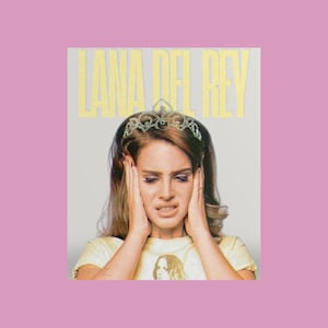 Lana Del Rey Inspired Unframed Poster, Vintage Wall Art, Boho Decor, Music Fan Gift, Home Aesthetic, Room Decoration