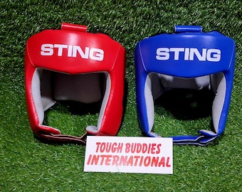 Sting Boxing Head Guard Leather – Professional Boxing Headgear for Sparring, Training & Protection