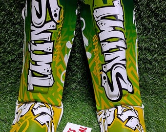 Colorful Graffiti Shin Pads – Personalized Soccer Shin Guards – Unique Athlete Gift