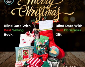 Christmas Edition Blind Date with a Book, Personalized Book Gift Box Bag, Spicy Romance, Thriller,Fantasy, Book Lover Gift, Bookish Surprise