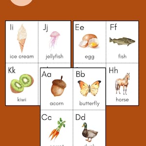 Alphabet Karteikarten
