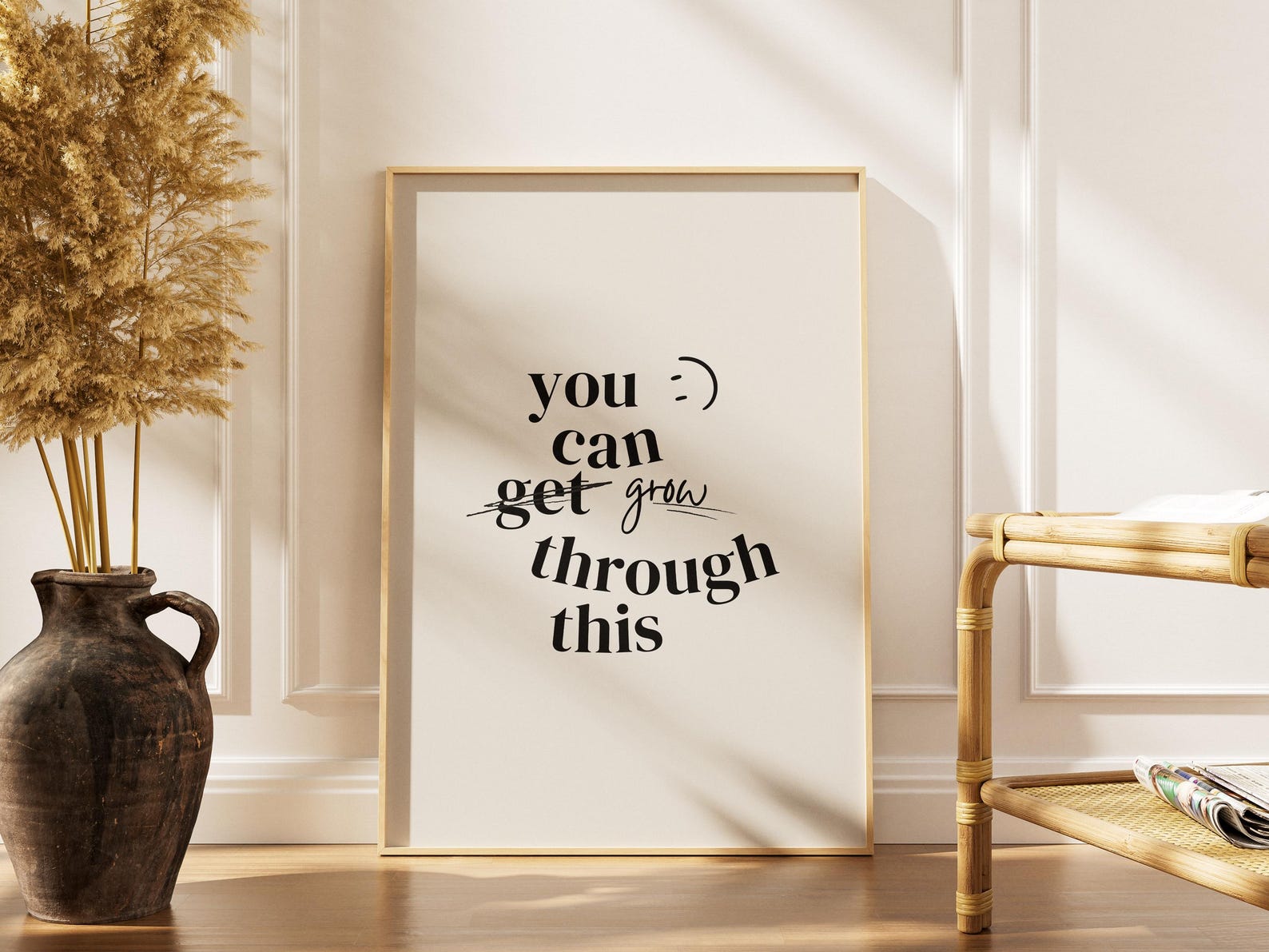 Growth Mindset Poster: "you Can Grow Through This" Motivational Print ...