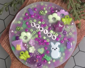 Pick Pad Silicone Skin Picky Pad, Beaded Bracelet Kit, Colorful Spring Gift Stress Relief Picky Pad, ADHD Anxiety, Kandi Friendship Bracelet