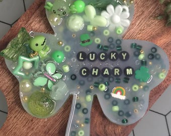 Silicone Picky Pad, Bracelet Kit, Four Leaf Clover, Stress Relief, Anxiety Fidget Toy