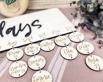 Add-On Extra Circles For Family Birthday Boards and Celebration Boards