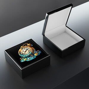 Melting Uhr Schmuckschatulle, Einzigartiges Geschenk für Zeit Liebhaber, Dekor für Haus Büro, Vintage inspirierte Erinnerungsbox, Künstlerischer Organizer