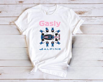 Pierry Gasly Tshirt, Car Racing Tee, Racing Gift, Motor Sports Tshirt, Racing Car Driver Shirt, Gasly Shirt, Alpine Tshirt, Gift for Him