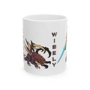 StarCraft Inspired Mug – Choose Wisely | Terran, Zerg, Protoss | Gamer Gift | Sci-Fi Coffee Cup image 2