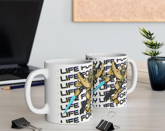 Starcraft Gamer Mug | Protoss My Life for Aiur | Retro Gaming Geek Mug for Gamers and e-sports
