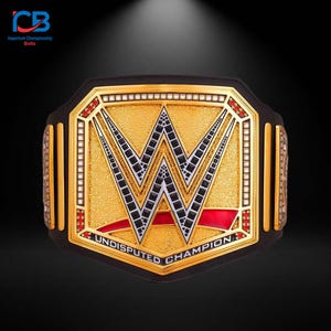 WWE Undisputed Championship Replica Belt: Adult Size, Custom Plates