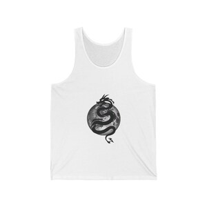 Dragon Graphic Tank Top: Unisex Jersey Summer Apparel
