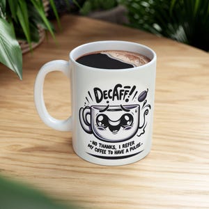Whimsical Ceramic Mug for Coffee Lovers, Unique Gift for Birthdays, Fun Drinkware for Home & Office
