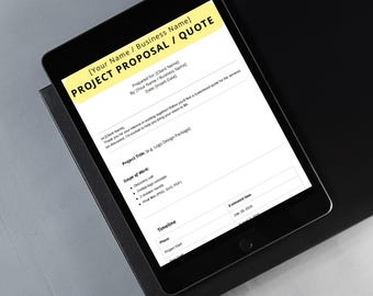 Plantilla de presupuesto para freelancers: propuesta de precios editable en Canva (descarga digital en tamaño A4/carta estadounidense)