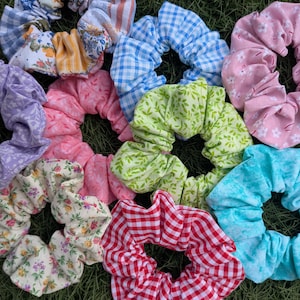 Handmade Fabric Scrunchies: Gentle Hair Tie