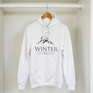 Winter Is Coming Hoodie | Game of Throne Inspired Sweatshirt | Cozy Unisex Pullover Hoodie | Gift for Fans | Direwolf Design