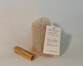 Palo Santo Sticks | Cleansing Smudge Sticks | Peruvian Palo Santo | Holy Wood Sticks | Ethically Sourced | Meditation Gift | Set of 5