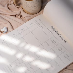 Diario alimentare giornaliero / Alimentazione consapevole / Monitoraggio di pasti e spuntini / Registro del sonno / Monitoraggio dell'assunzione di acqua / Diario alimentare