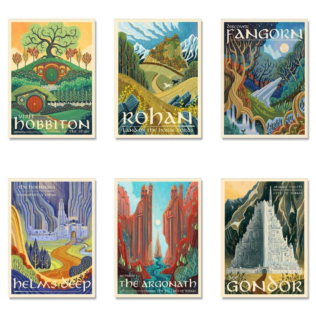 Lord of the Rings Poster LOTR Art Digital Hobbit Art Digital Wall ...