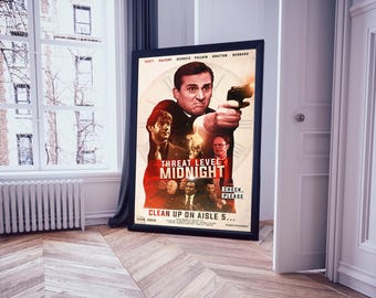 Plakat „The Office” z napisem „Midnight” – fanowska grafika, Michael Scott Wall Art
