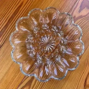 Vintage 1960's Anchor Hocking Egg Platter/Tray/Server