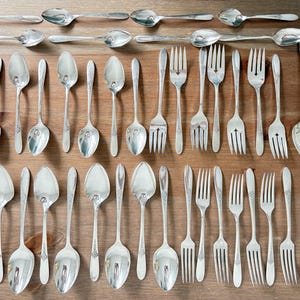 Oneida Fantasy Silberplatten Besteck Stücke - Charmante Vintage Tafel Sammlung