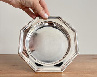 ミッドセンチュリー 幾何学模様 マールボロプレート モートンパーカー EP 真鍮製ボトルホルダートレイ