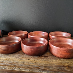 Vintage Baribocraft Maple Bowl Set (6): Mid-Century Rustic Kitchen Decor