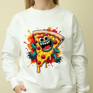 funny pizza Digital T-Shirt Design | PNG File with Transparent Background |Funny Food-Themed Shirt Designs for Sublimation & Print-on-Demand