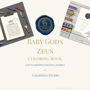 Baby Zeus Activity Page | Greek Mythology Coloring Sheet + Fun Facts Private License