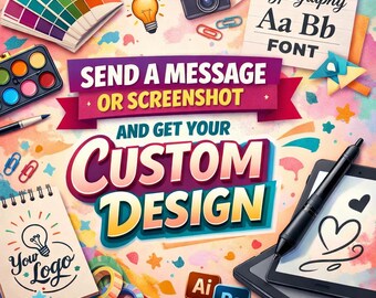 Custom Graphic Design Service, Personalized SVG/PNG, 2-Hour Delivery