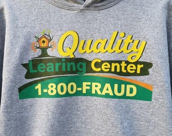 Funny Education T-Shirt Design PNG , Quality Learning Center Parody , Printable T Shirt Design , Instant Download