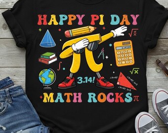 Happy Pi Day PNG, Math Rocks Shirt Design, Teacher Student Gift (Digital Download)