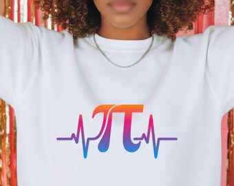 Pi Day Heartbeat EKG Sweatshirt - Math Teacher Gift