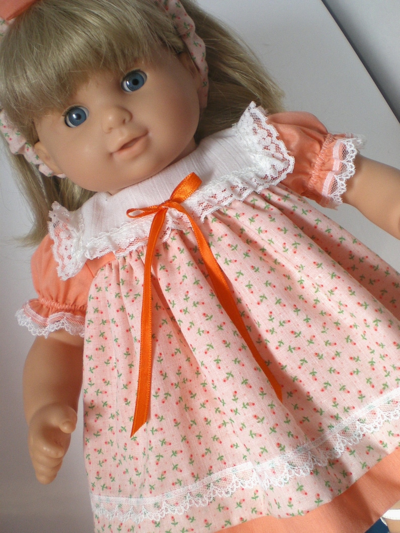 Bitty Baby Doll Clothes Dress Bloomers Headband Etsy Bitty baby doll clothes dress bloomers headband