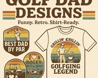 Funny Golf Quotes SVG Bundle, Golfer Shirt Design Digital Download