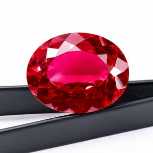 Naturlig Myanmar Rubin 15 karat ovalslipad ädelsten, GITL-certifierad Burma samlarsten