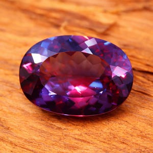 Alexandrite russe à changement de couleur de 30 carats, taille ovale, pierre précieuse naturelle, certifiée CGI, pierre de qualité supérieure pour la joaillerie