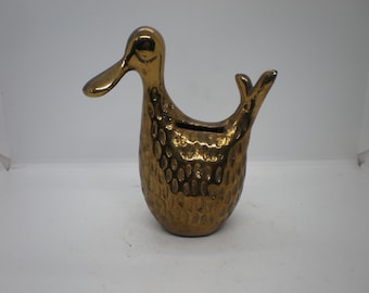 Vintage Rare Ben Seibel for Jenfred Ware Brass Duck Bank
