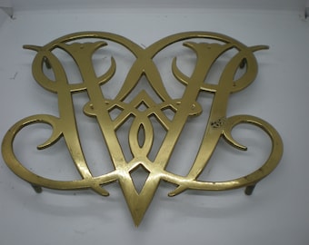 Vintage Brass Williamsburg Large Trivet