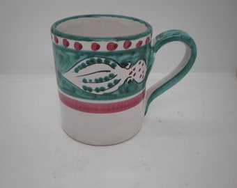 Vintage Italian Solimene Octopus Mug