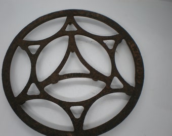 Vintage Rusty Round Trivet