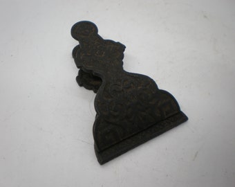 Vintage Heavy Cast Metal Wall Clip Paperweight