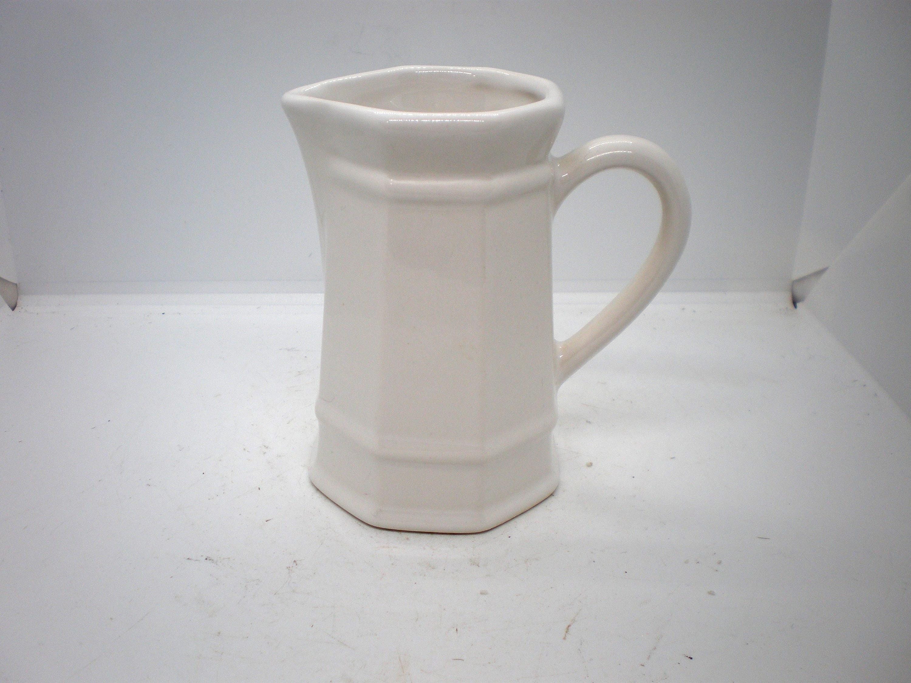 Vintage Ironstone White Pitcher