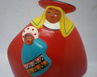 Sale Vintage Adorable Mother and Child Figure