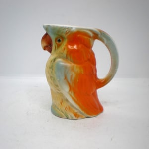 Vintage Czech Parrot Pitcher