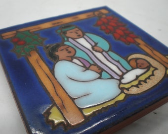 Vintage Cleo Teissedre Terra Cotta Tile