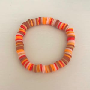 Clay Bead Bracelet for Fall